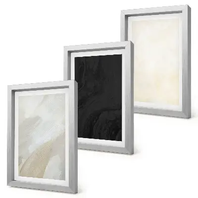 Lot de 3 tableaux aux nuances de minimalisme variées