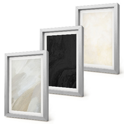 Lot de 3 tableaux Des structures aux nuances de minimalisme variées