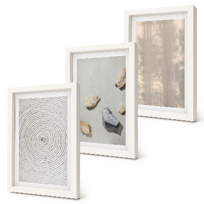 Lot de 3 tableaux Textures bohèmes structures naturelles