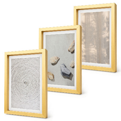 Lot de 3 tableaux Textures bohèmes structures naturelles
