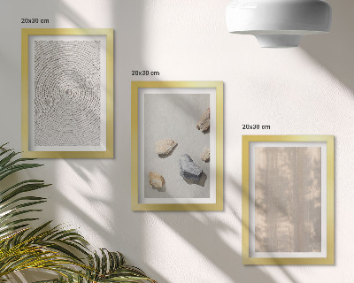Lot de 3 tableaux Textures bohèmes structures naturelles