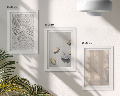 Lot de 3 tableaux Textures bohèmes structures naturelles