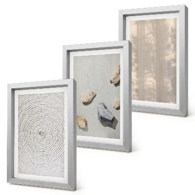 Lot de 3 tableaux Textures bohèmes structures naturelles