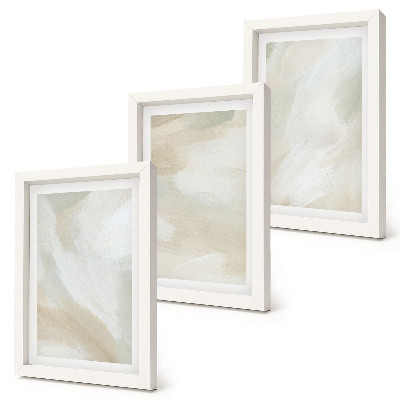 Ensemble de 3 tableaux Traces de texture de peinture minimaliste