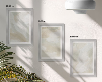 Ensemble de 3 tableaux Traces de texture de peinture minimaliste