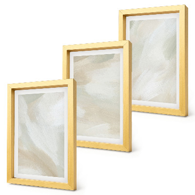 Ensemble de 3 tableaux Traces de texture de peinture minimaliste