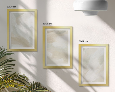 Ensemble de 3 tableaux Traces de texture de peinture minimaliste