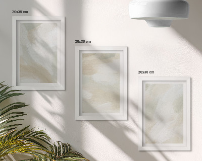 Ensemble de 3 tableaux Traces de texture de peinture minimaliste