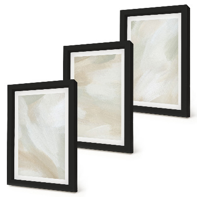 Ensemble de 3 tableaux Traces de texture de peinture minimaliste