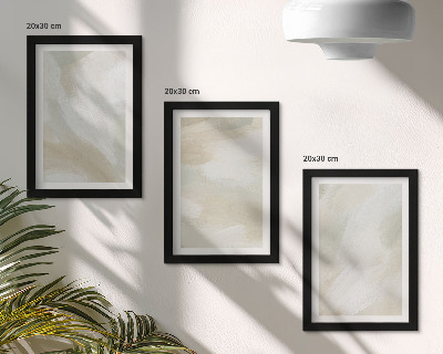 Ensemble de 3 tableaux Traces de texture de peinture minimaliste