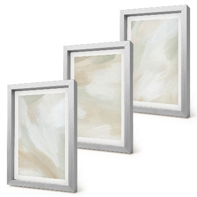 Ensemble de 3 tableaux Traces de texture de peinture minimaliste