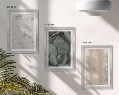 Ensemble de 3 tableaux Gros plan sur les textures estivales dans un climat tropical