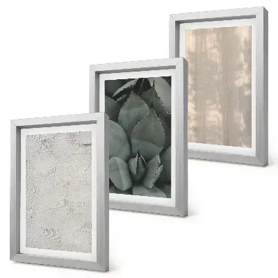Ensemble de 3 tableaux gros plan sur des textures estivales dans un climat tropical