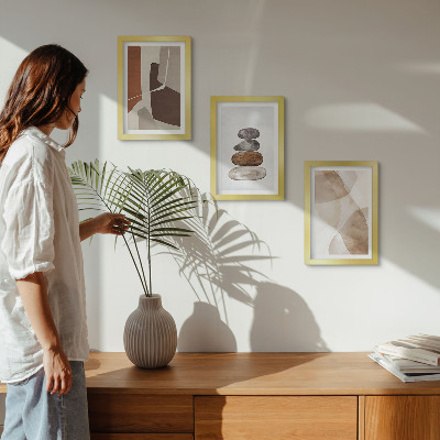 Mur de cadres Peinture abstraite, décorations modernes
