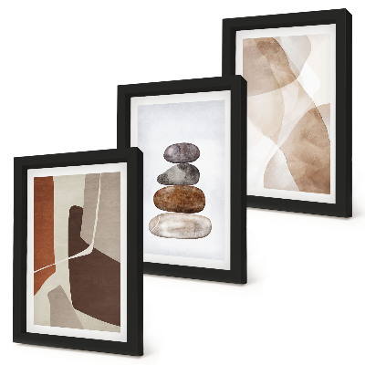 Mur de cadres Peinture abstraite, décorations modernes