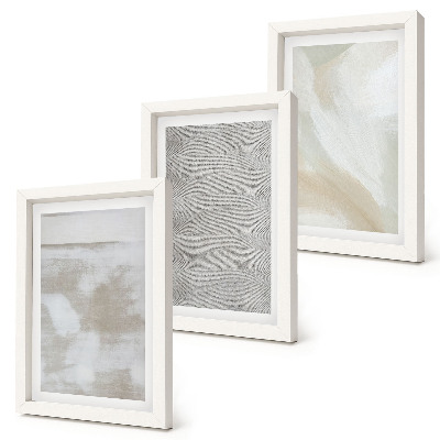 Lot de 3 tableaux Abstraction dans le design, textures de peinture moderne