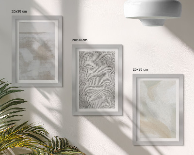 Lot de 3 tableaux Abstraction dans le design, textures de peinture moderne