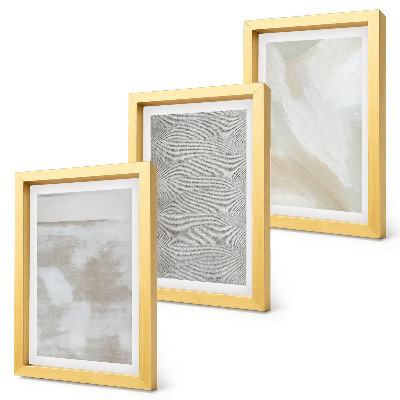 Lot de 3 tableaux Abstraction dans le design, textures de peinture moderne