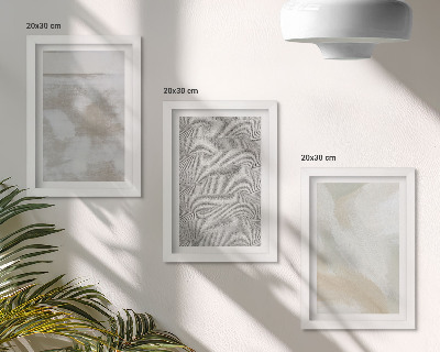 Lot de 3 tableaux Abstraction dans le design, textures de peinture moderne