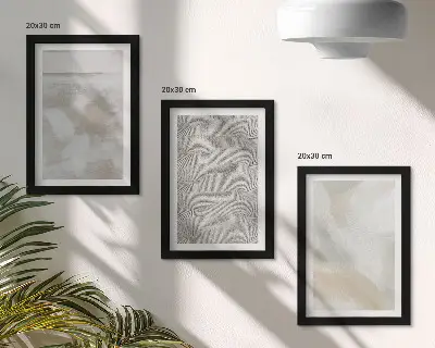 Lot de 3 tableaux représentant une abstraction au design moderne avec des textures de peinture