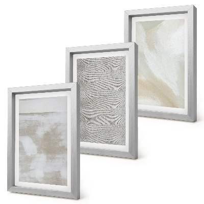 Lot de 3 tableaux Abstraction dans le design, textures de peinture moderne