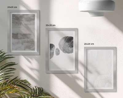 Ensemble de 3 tableaux Formes et structures abstraites style moderne