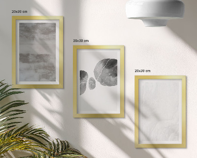Ensemble de 3 tableaux Formes et structures abstraites style moderne