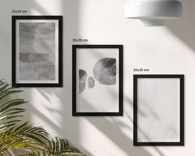 Ensemble de 3 tableaux Formes et structures abstraites style moderne