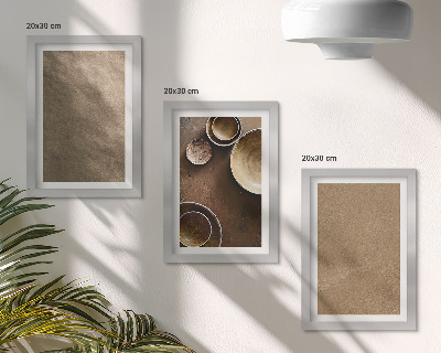 Mur de cadres Structures en pierre de style minimaliste moderne
