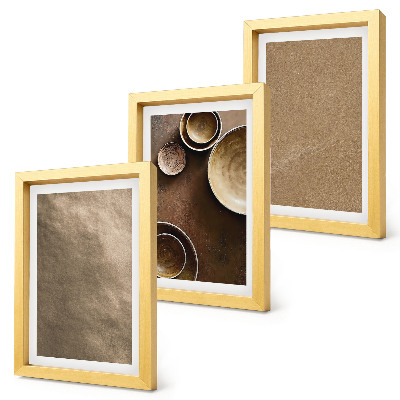 Mur de cadres Structures en pierre de style minimaliste moderne