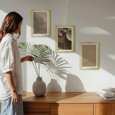 Mur de cadres Structures en pierre de style minimaliste moderne