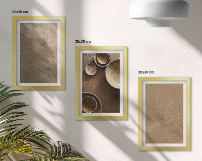 Mur de cadres Structures en pierre de style minimaliste moderne