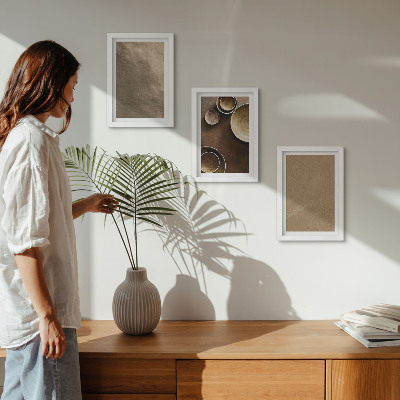 Mur de cadres Structures en pierre de style minimaliste moderne