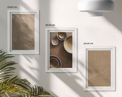 Mur de cadres Structures en pierre de style minimaliste moderne