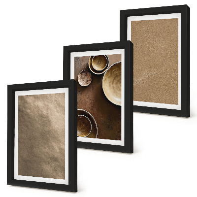 Mur de cadres Structures en pierre de style minimaliste moderne