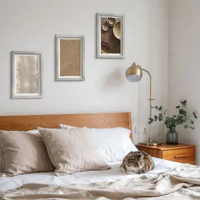 Lot de 3 tableaux avec structures et textures dans un style minimaliste