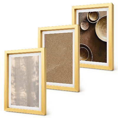 Lot de 3 tableaux Structures et textures dans un style minimaliste