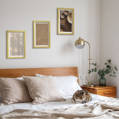 Lot de 3 tableaux Structures et textures dans un style minimaliste