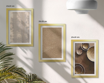 Lot de 3 tableaux Structures et textures dans un style minimaliste