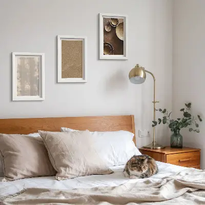 Lot de 3 tableaux avec structures et textures dans un style minimaliste