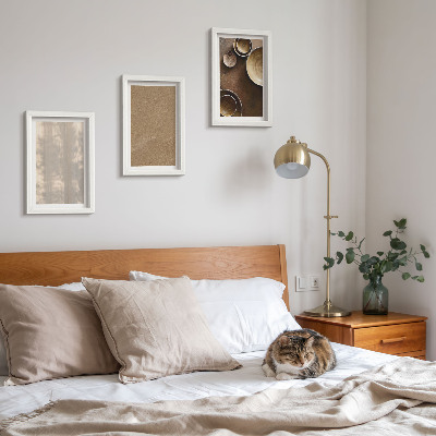 Lot de 3 tableaux Structures et textures dans un style minimaliste