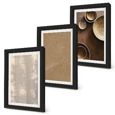 Lot de 3 tableaux Structures et textures dans un style minimaliste