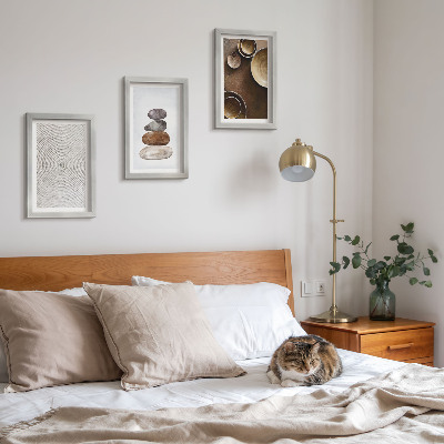 Ensemble de 3 tableaux Textures dans l'art et le design moderne