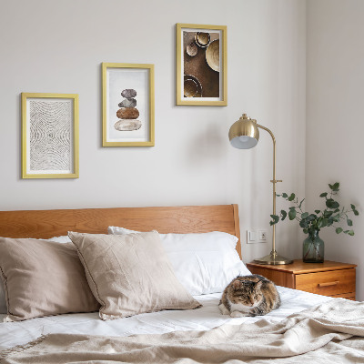 Ensemble de 3 tableaux Textures dans l'art et le design moderne