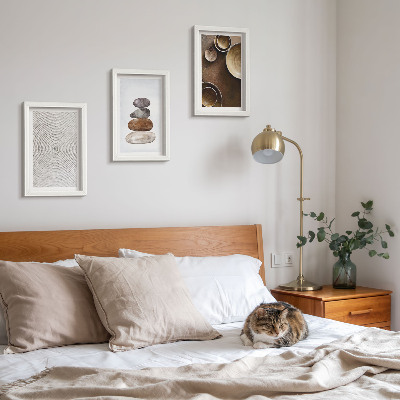 Ensemble de 3 tableaux Textures dans l'art et le design moderne