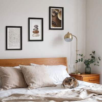 Ensemble de 3 tableaux Textures dans l'art et le design moderne