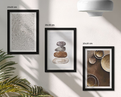 Ensemble de 3 tableaux Textures dans l'art et le design moderne