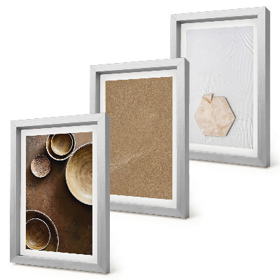 Lot de 3 tableaux Textures minimalistes aux couleurs chaudes