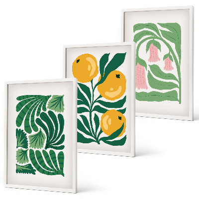 Cadre photo mural Motifs végétaux minimalistes