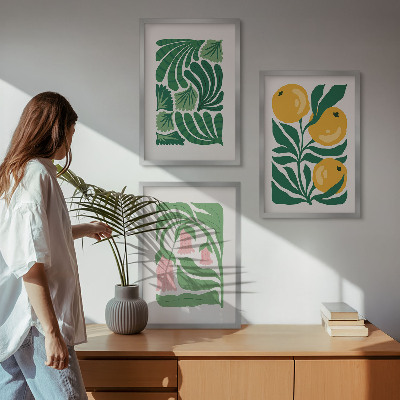 Cadre photo mural Motifs végétaux minimalistes